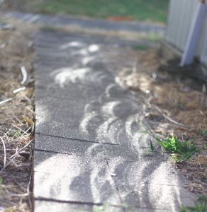 Solar eclipse shadows